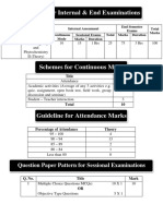 Schemes For Internal and End Examinations For Pharmacognosy and Phytochemistry-II (BP504T) Theory