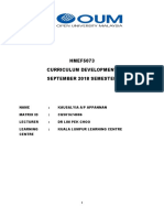 HMEF5073 Curriculum Development September 2018 Semester