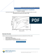 Residence Time Optimization in Continuous Crystallizers PDF