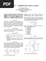 Amplificador Emisor Comun Electronica