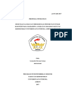 METLIT PENULISAN PROPOSAL Hubungan Gangguan Tidur Dengan Penurunan Fungsi Kognitif Pada Mahasiswa Fakultas Kedokteran Universitas Pattimura Angkatan 2014-2016