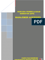 RPS Manajemen Agribisnis FE Unimed 2018