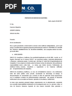 Ejemplo de Carta Convenio