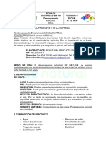 Ficha de Seguridad Desengrasante White