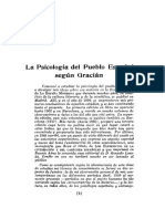 La Psicologia Del Pueblo Espanol Segun Gracian PDF