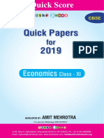 Economics Sample Paper 2019 PDF