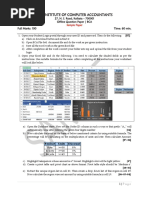 The Institute of Computer Accountants: Full Marks: 100 Time: 60 Min