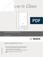 Bosch Standard User Manual