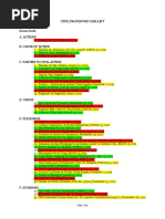 Civil Procedure Case List Red-Renz Yellow-Mae Green-Nath A. Actions