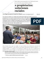 La Junta de Propietarios - Acefalía y Soluciones Jurisprudenciales - La Ley - El Ángulo Legal de La Noticia PDF