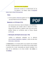 Clasificaciones Clásicas de Las Formas de Gobierno