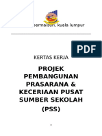 Kertas Kerja Pembangunan Kemudahan & Keceriaan Pusat Sumber