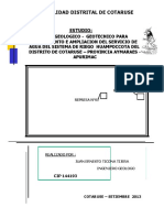 Estudio Completo de Geologia y Geotecnia Huampoccota Cotaruse