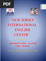 "New Jersey International English Center".: Discrimination Against LGBT People