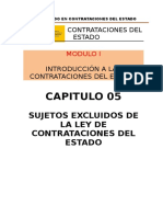 Modulo 01 - Titulo 06 Sujetos Excluidos de La Ley de Contrataciones Del Estado