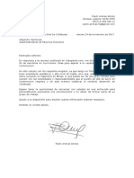 Carta de Presentacion para Anuncio