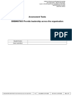 Assessment Task BSBMGT605 Provide Leadershp Across The Organisation