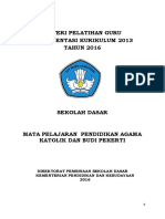 Modul Pelatihan K13 - SD Agama Katolik