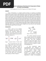 Separation and Identification of Amino Acids by Paper Chromatography