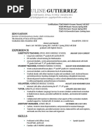 Teacher Resume