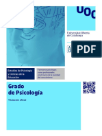 Triptico Del Grado en Psicologia UOC