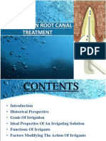 Irrigation in Endodontics