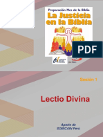 Lectio Divina Sesión 1 