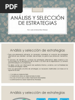 Análisis y Selección de Estrategias