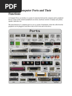 Types of Computer Ports and Their Functions