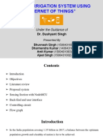 "Smart Irrigation System Using Internet of Things": Under The Guidance of