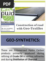 Construction of Road With: Geo-Textiles