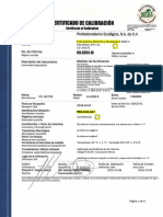 Certificado de Calibracion PDF