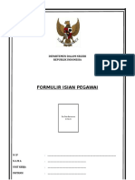 Contoh Formulir Isian Pegawai