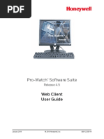 Pro-Watch Software Suite: Web Client User Guide