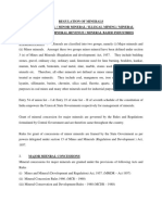 Regulation of Minerals PDF