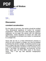 Equations of Motion