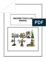 Machine Tools Lab Manual