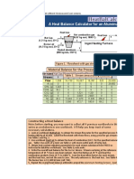 Heatbalcalc: A Heat Balance Calculator For An Aluminum Heating Process
