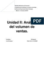 Análisis Del Volumen de Ventas