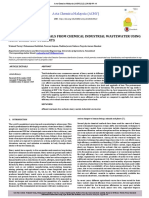 Removal of Heavy Metals From Chemical Industrial Wastewater Using Agro Based Bio-Sorbents