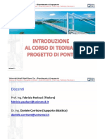 Teoria e Progetto Dei Ponti Presentazione Corso