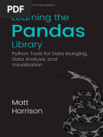 Learning The Pandas Library Python Tools For Data Munging Analysis and Visual PDF