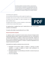 Un Algoritmo Es Una Secuencia de Pasos Lógicos Necesarios para Llevar A Cabo Una Tarea Especifica PDF