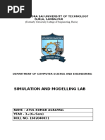 Simulation and Modelling Lab: Veer Surendra Sai University of Technology