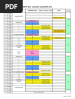 WAAPA Academic Calendar