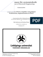 Linearization of Power Amplifier Using Digital Predistortion, Implementation On FPGA - Yiu - Vallejos PDF