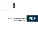 Waste Management and Procedures