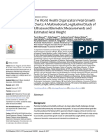 The World Health Organization Fetal Growth Charts