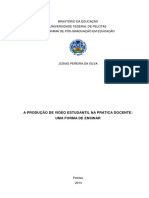 A Produção de Vídeo Estudantil Na Prática Docente J.Pereira PDF