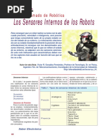 SE239 Lección 07 Los Sensores Internos de Los Robots